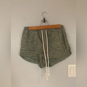 Mossimo green drawstring shorts